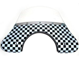 Flyscreen M.O.D Style, schwarz /weiß kariert, für Vespa...
