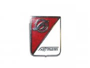 Emblem HOFFMANN, fr Vespa 125 rot, Emaille, 39x50 mm,...
