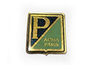 Emblem ACMA Paris, für Vespa 150 GL ACMA blau/gold,...