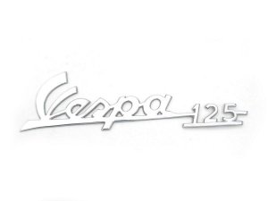 Schriftzug Vespa 125, Beinschild für Vespa 125 VMA1 /PV...