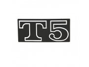 Schriftzug T5, Seitenhaube fr Vespa T5 Elestart/Classic...