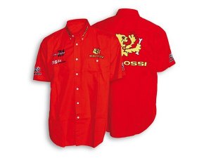Hemd MALOSSI rot,  Unisex, Gre: L,  100% Baumwolle