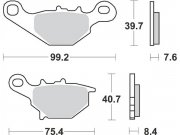 Bremsbelge MALOSSI Sport, S47,  99,5x40x7,5mm...