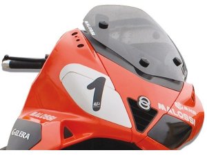 Flyscreen MALOSSI, MHR MAXI,  schwarz, fr APRILIA SR Max i.e. 125/300/ GILERA Nexus 125-500