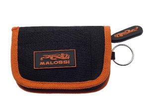 Geldbörse MALOSSI schwarz/orange, mit Reißverschluss...