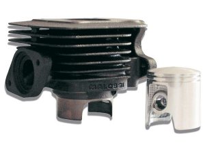 Rennzylinder MALOSSI 72ccm  fr KYMCO Calypso/Heroism /Sniper 2T, AC  Graugu,  2 Kolbenring(e), KB  12mm, ohne Zylinderkopf,  47,0mm