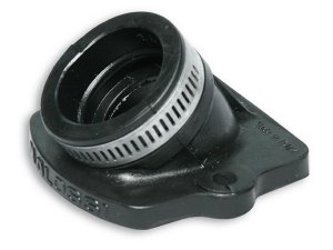 Ansaugstutzen MALOSSI MHR 22mm,  fr GILERA/PIAGGIO Durchlass: 22mm, Anschluss Vergaser: 28mm,  kurz, gerade