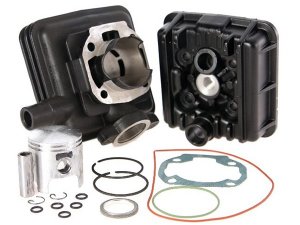 Rennzylinder Kit MALOSSI 68ccm  fr PEUGEOT 50 Advenger /Hollywood/103 RCX/SP 104 -105/SPX/XP LC  Aluminium,  2 Kolbenring(e), KB  12mm, inkl. Zylinderkopf,  45,5mm