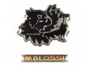 Aufkleberset MALOSSI Logos 3D Plast  2-teilig,  L 50mm, B...