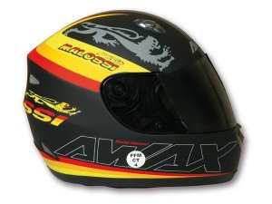 Helm MALOSSI Integral, Cafe Racer MALOSSI  Gr. M, schwarz/matt,  mit Visier, (klar),  GFK, 1150g,  22-05 homologiert