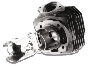 Rennzylinder MALOSSI 68ccm  fr HONDA Dio ZX 2T, AC  Graugu,  2 Kolbenring(e), KB  12mm, ohne Zylinderkopf,  47,0mm