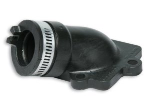 Ansaugstutzen MALOSSI 21mm,  fr PHVA  12-17,5mm/PHBG 15 -21mm,  fr MINARELLI liegend Durchl.. ..ass: 21mm, Anschluss Vergaser: 23mm