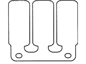 Membranplttchen MALOSSI KO,  (d) 0,30 / 0,35mm,  Karbonit, 2 Stck
