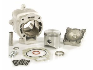 Rennzylinder MALOSSI 172ccm  fr GILERA/PIAGGIO 125-180ccm 2T LC   65,0mm, Aluminium  Pleuel: 0,0mm, 2 Kolbenring(e),  inkl. Zylinderkopf,