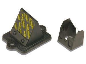 Membranblock MALOSSI MHR VL16,  fr GILERA/PIAGGIO 50-180ccm,  mit 0,3mm 45 Carbonio