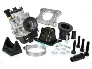 Vergaserkit MALOSSI MHR 21mm PHBG BS  inkl. Ansaugstutzen, Membranblock VL6 manueller Choke Moto 50ccm