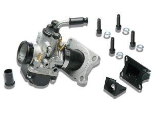 Vergaserkit MALOSSI MHR 21mm PHBG BS  inkl. Ansaugstutzen, Membranblock VL6 manueller Choke Moto 50ccm