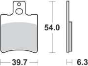 Bremsbelge MALOSSI MHR Synt,  S13,  Sintermetall,...