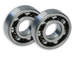 Lagersatz Kurbelwelle  fr MINARELLI liegend/stehend  2T AC/LC  MALOSSI MHR, C4, mit Polyamidkfig, carbonnitrierter Innenring,  20x47x14mm,  2 Stck,  Kugel: 7,938mm