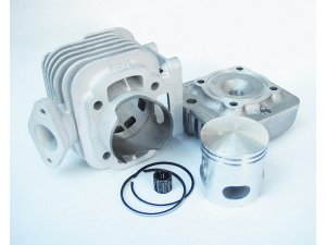 Rennzylinder MALOSSI MHR 68ccm  fr GILERA/PIAGGIO 50ccm 2T AC   47,6mm, Aluminium  Pleuel: 0,0mm, 1 Kolbenring(e), KB  12mm,  inkl. Zylinderkopf,