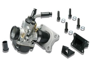 Vergaserkit MALOSSI PHBG 21BS  Membran fr MINARELLI AM 3-6  fr APRILIA 50 RS/Tuono/BETA Enduro/FANTIC Caballero/HM Derapage/MALAGUTI XSM/MBK X -Limit/X-Power/PEUGEOT XPS /XR6/RIEJU RS2/YAMAHA DT/TZR  50ccm 2T LC  Anschluss Motor: 25mm,   inkl. Ansaugst