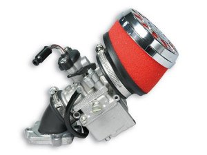 Vergaserkit MALOSSI VHST 28  fr MINARELLI liegend  Anschluss Motor: 35mm,   inkl. 360-Ansaugstutzen, MALOSSI Luftfilter (E13)