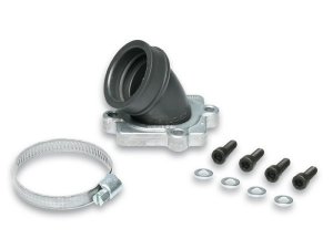 Ansaugstutzen MALOSSI MHR X360,  fr KOSO/PWK/S6/PHBH/VHST Vergaser 26-30,  fr MINARELLI liegend 50ccm, AC/LC, Durchlass: 30mm, Ansc.. ..hluss Vergaser: 35mm,  Viton