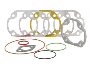 Spacer MALOSSI Zylinderfu, (d) 5mm,  fr GILERA/PIAGGIO 50ccm 2T AC /LC  fr Kurbelwelle mit 90mm Pleuel  Aluminium,