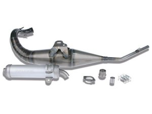 Rennauspuff malosi gp mhr  fr DERBI EBE050-EBS050  auch fr Originalzylinder  28mm
