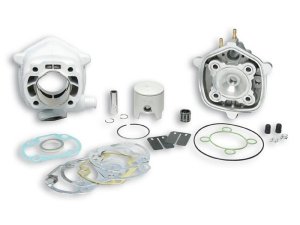 Rennzylinder MALOSSI MHR 68ccm  fr MINARELLI liegend 50ccm 2T LC  Aluminium,  1 Kolbenring(e), KB  12mm, inkl. Zylinderkopf,  47,6mm