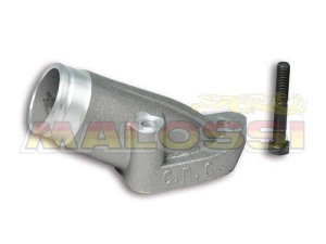 Ansaugstutzen MALOSSI PHBH/VHB,  fr Lambretta  125-175ccm, Durchlass: 30mm,  Anschluss Vergaser: 36mm,  Gummiverbindung,  Lochabstand 56mm