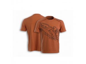 T-Shirt MALOSSI GRIFFE Bar Code, orange, für Männer,...