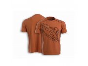 T-Shirt MALOSSI GRIFFE Bar Code, orange,  fr Mnner,...