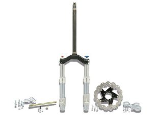 Gabelkit MALOSSI F37R  fr GILERA Runner FX 125/FXR 180/VX 125 (<-05)/VXR 180 /VXR 200 (<-05) 2T/4T LC,  inkl. Whoop Bremsscheibe /Adapter