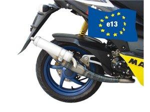 Rennauspuff MALOSSI MHR Repl.. ..ica, fr APRILIA SR DiTech  mit E-Nummer