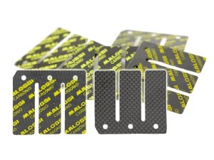 Membranplttchen MALOSSI fr VL5 Membrane, 2T LC, fr HONDA  80 MTX/YAMAHA 80 DT MX,  (d) 0,30 / 0,35 / 0,40mm,  Carbon