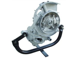 Motormontagestnder SIP fr Vespa 50-125/PV/ET3/PK50 -125/S/XL/XL2/125 VNA TS/150 VBA-T4/160 GS/180 SS/Rally /PX80-200/PE/Lusso/98/MY /11/T5/Cosa schwarz-pulverbeschichtet, starr