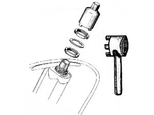 Lenkkopflagernuss SIP universal, fr GILERA/PIAGGIO/Vespa alle Modelle