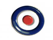 Pin Target blau/wei/rot,  18mm