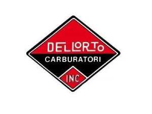 Aufkleber DELL`ORTO Altes Logo rot/schwarz/weiß, L 80mm,...
