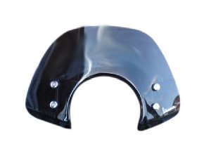 Flyscreen ERMAX, Piccolo, schwarz, für Vespa GTS/GTS...