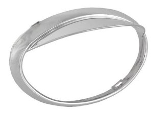 Lampenring SIP STYLE fr Vespa ET2/ET4 50-150ccm Kunststoff, chrom, mit Lampenschirm, zum Clipsen