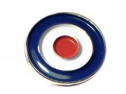 Pin Target blau/wei/rot,  18mm