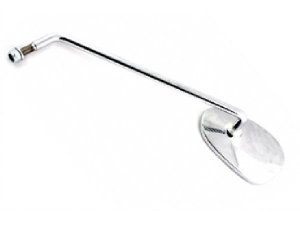Spiegel BUMM links, Nierenform, Ø 100x75mm, weiß /...