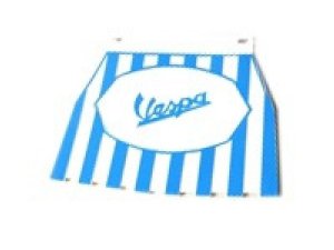 Spritzlappen blau/wei gestreift