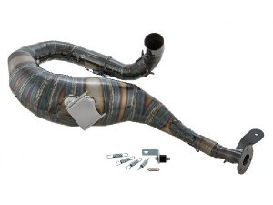 Rennauspuff SIP Performance 2.0 fr Vespa P200E/PX200 E /Lusso/`98/MY/Cosa 1 200 Stahl, klarlackiert, righthand, breitreifentauglich, OHNE Endschalldmpfer!