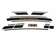 Aufkleberset Electronic -Streifen fr Vespa ET 3 schwarz,...