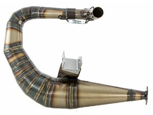 Rennauspuff SIP Performance 2.0 fr Vespa 125 GT/GTR/TS /150 GL/Sprint/V/PX80-150/PE /Lusso/Cosa 1 Stahl, klarlackiert, lefthand, breitreifentauglich, OHNE Endschalldmpfer!