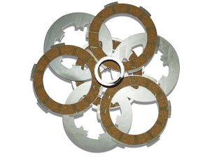 Kupplungsbelge MALOSSI MHR Race fr Vespa 50-125/PV/ET3 /PK50-125/S/XL 4 Belge, Kork, d 1mm, 1 Feder(n), Hrte: verstrkt, 3 Scheiben, d 1,00mm
