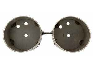 Rcklicht Tunnelkit SIP links&rechts, Einschweikit, Edelstahl, ohne Lichter!